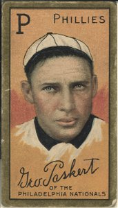 George Paskert, Philadelphia Phillies, baseball card portrait LCCN2008677396