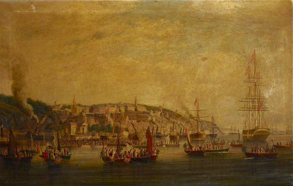 George Mounsey Wheatley Atkinson (1806-1884) - Queen Victoria's Visit to Queenstown, 1849 - BHC0703 - Royal Museums Greenwich