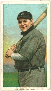 George Mullin, Detroit Tigers, baseball card portrait LCCN2008676595