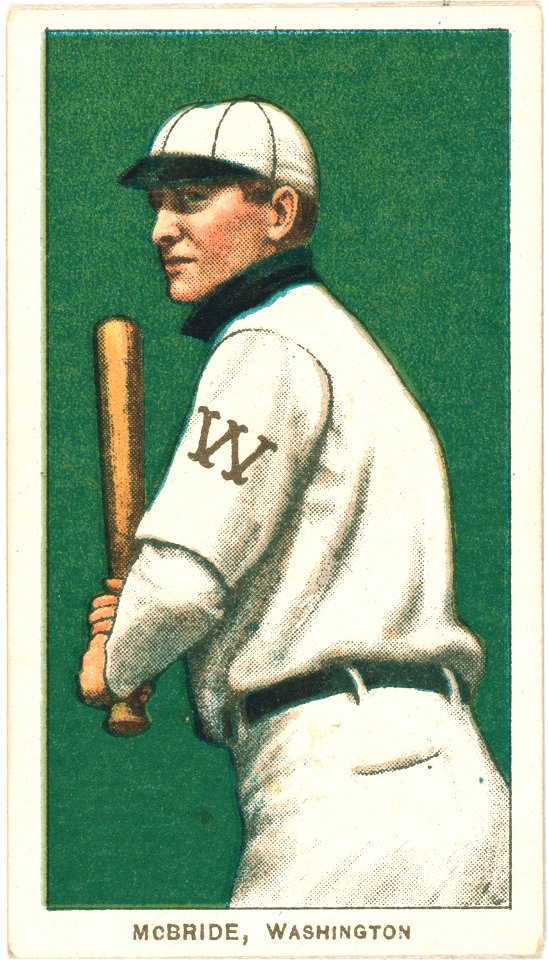 George McBride, Washington Nationals, baseball card portrait LCCN2008676857