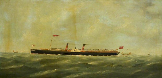 George Mears (1826-1906) - The Paddle Steamer 'Albert Victor' - BHC3179 - Royal Museums Greenwich