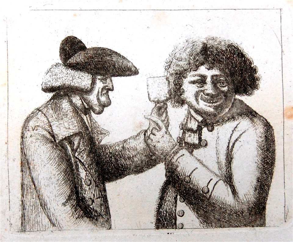 George Pratt with a fool laughing at him (BM 1935,0522.13.6)