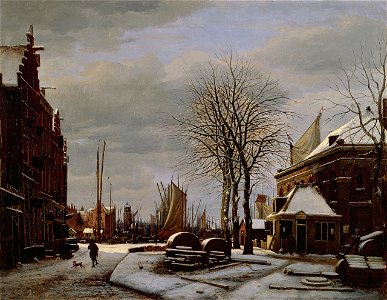 George Pieter Westenberg - De Slijpsteenmarkt in Amsterdam