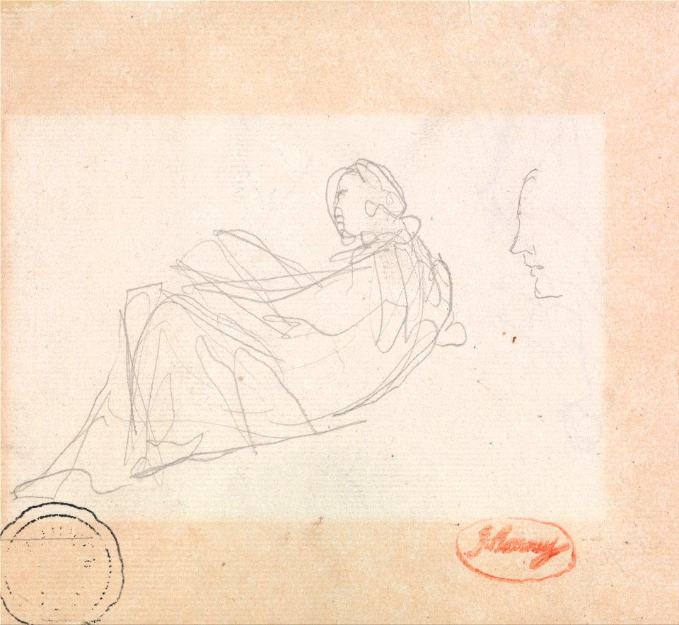 George Romney - A Reclining Woman - Google Art Project