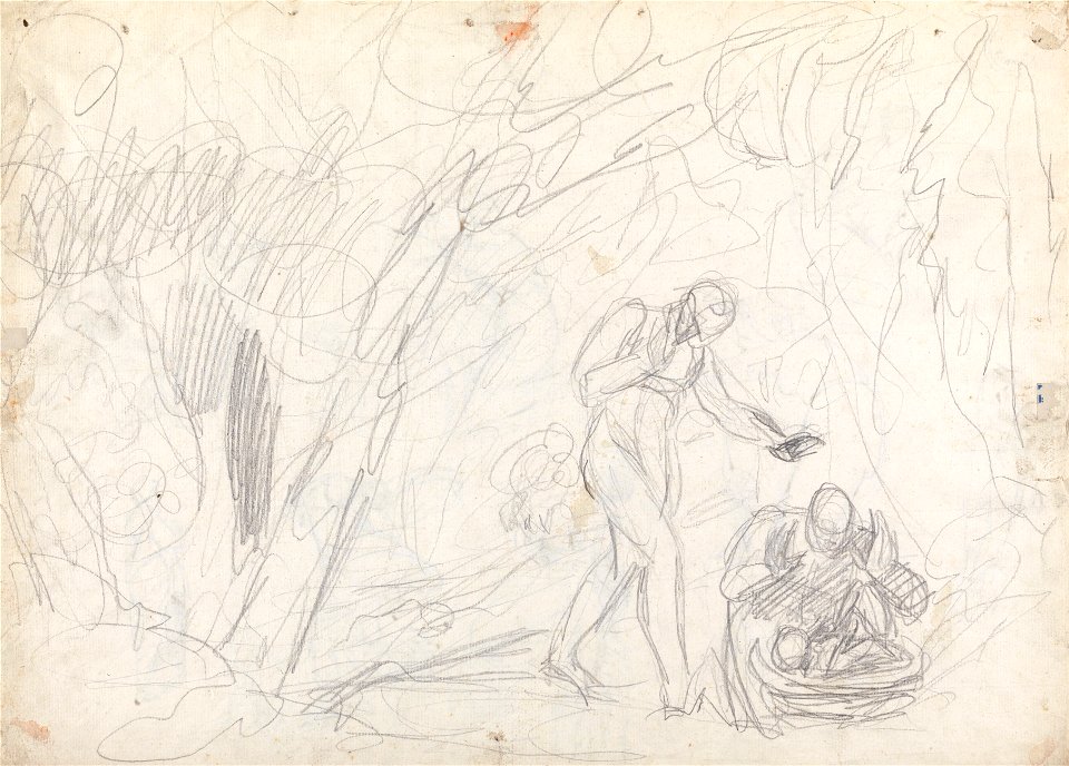 George Romney - Abandonment and Rescue of Perdita from The Winter's Tale (Tampered with but Not Fake) - Google Art Project