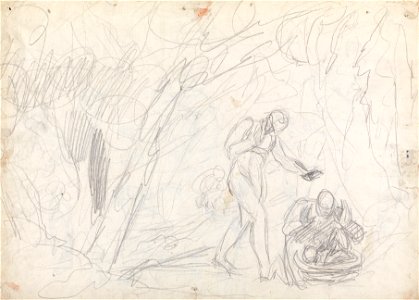 George Romney - Abandonment and Rescue of Perdita from The Winter's Tale (Tampered with but Not Fake) - Google Art Project