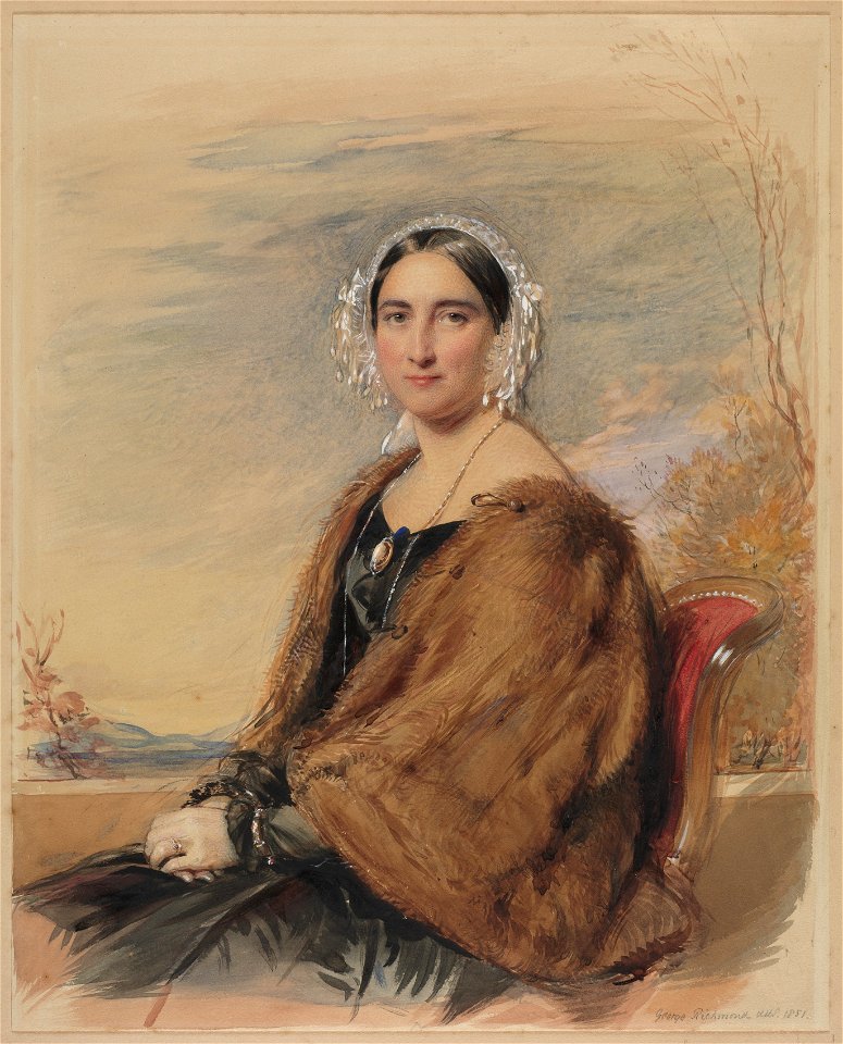 George Richmond (British, 1809-1896) - Portrait of a Woman - 2013.255 - Cleveland Museum of Art