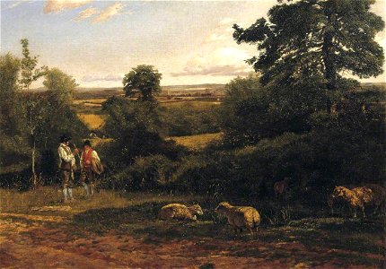 George Robert Lewis (1782-1871) - Hereford, from the Haywood, Noon - N02960 - National Gallery