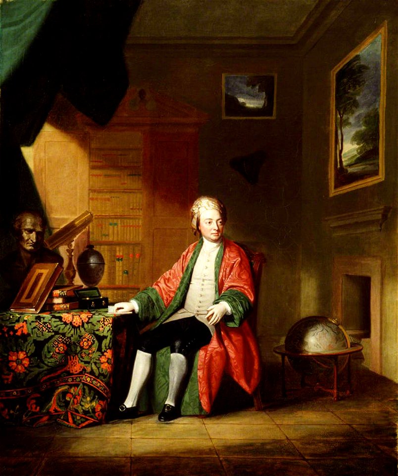 George Romney (1734-1802) - Supposed Portrait of William Strickland (1731–1819), in His Library (really a member of the Towneley family^) - 998392 - National Trust
