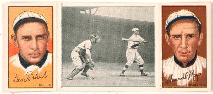 George Paskert-Sherwood R. Magee, Philadelphia Phillies, baseball card portrait LCCN2008678434