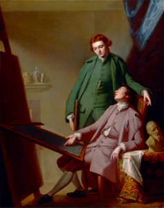 George Romney - A Conversation (The Artist's Brothers, Peter and James Romney) - Google Art Project