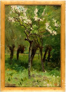 G.J.H. Poggenbeek - Bloeiende boomgaard - W329 - Cultural Heritage Agency of the Netherlands Art Collection
