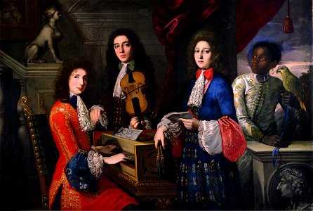 Anton Domenico Gabbiani - Portrait of Three Musicians of the Medici Court - WGA08360