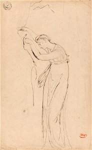 George Romney - Captive or Dejected Woman- Possibly Andromache - Google Art Project