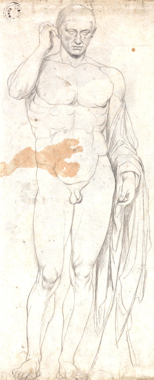 George Romney - Classical Male Nude - Google Art Project