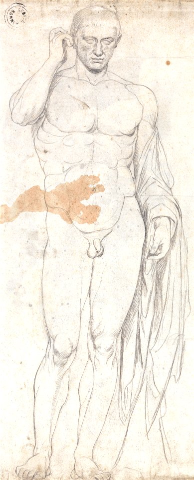 George Romney - Classical Male Nude - Google Art Project