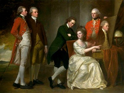 George Romney (1734-1802) - The Beaumont Family - N03400 - National Gallery. Free illustration for personal and commercial use.