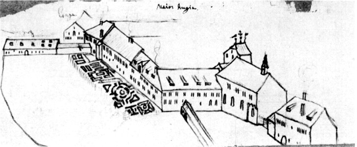 Gabriel Bucelin Kloster Mehrerau Skizze 1