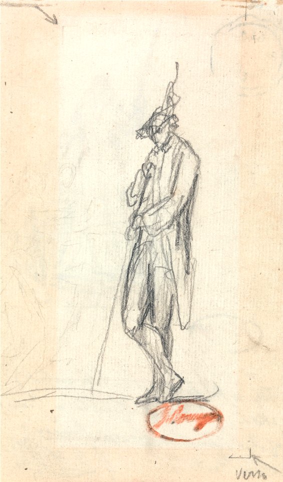 George Romney - A Standing Male Figure - Google Art Project