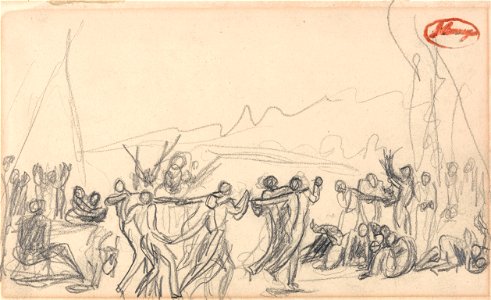 George Romney - Bacchanalian Scene (Possibly Antediluvian) - Google Art Project