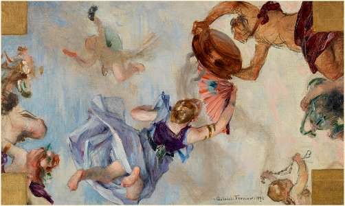 Gabriel Ferrier - Esquisse pour la salle des Fêtes de l'Hôtel de Ville de Paris , les Parfums - PPP4014 - Musée des Beaux-Arts de la ville de Paris