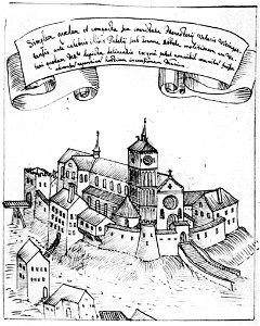 Gabriel Bucelin Kloster Weingarten vor dem Umbau 1578