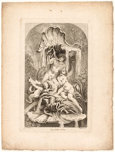 Gabriel Huquier (French, 1695-1772), François Boucher (French, 1703-1770) - Book of Fountains, No. 2 - 1953.672 - Cleveland Museum of Art