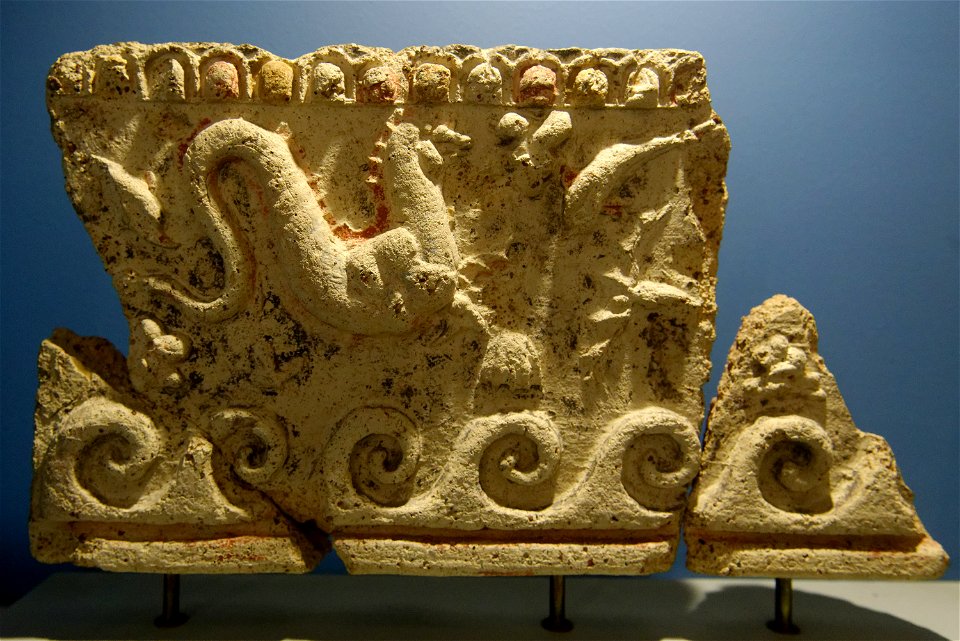 Gable cornice with sea-dragons Ny Carlsberg Glyptotek HIN395