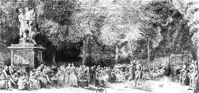 Gabriel Jacques de Saint-Aubin - The Tuileries - WGA20658