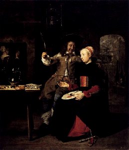 Gabriel Metsu - Portrait de l'artiste avec son épouse