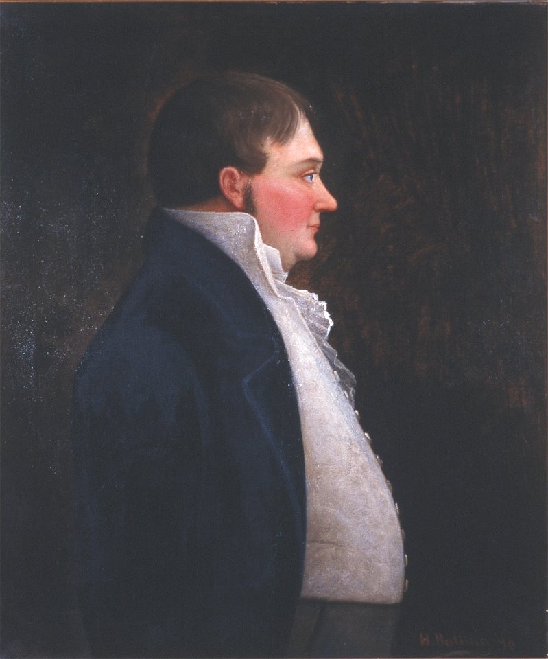 Gabriel Lund, maleri av Ole Peter Hansen Balling, Eidsvoll 1814, EM.01555 (cropped)