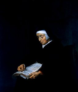 Gabriel Metsu - Vieille Femme méditant