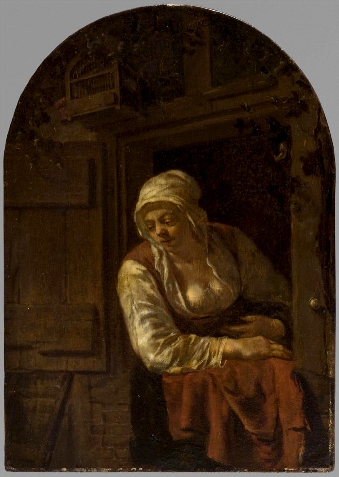 Gabriel Metsu - Young Woman at a Window Cat543