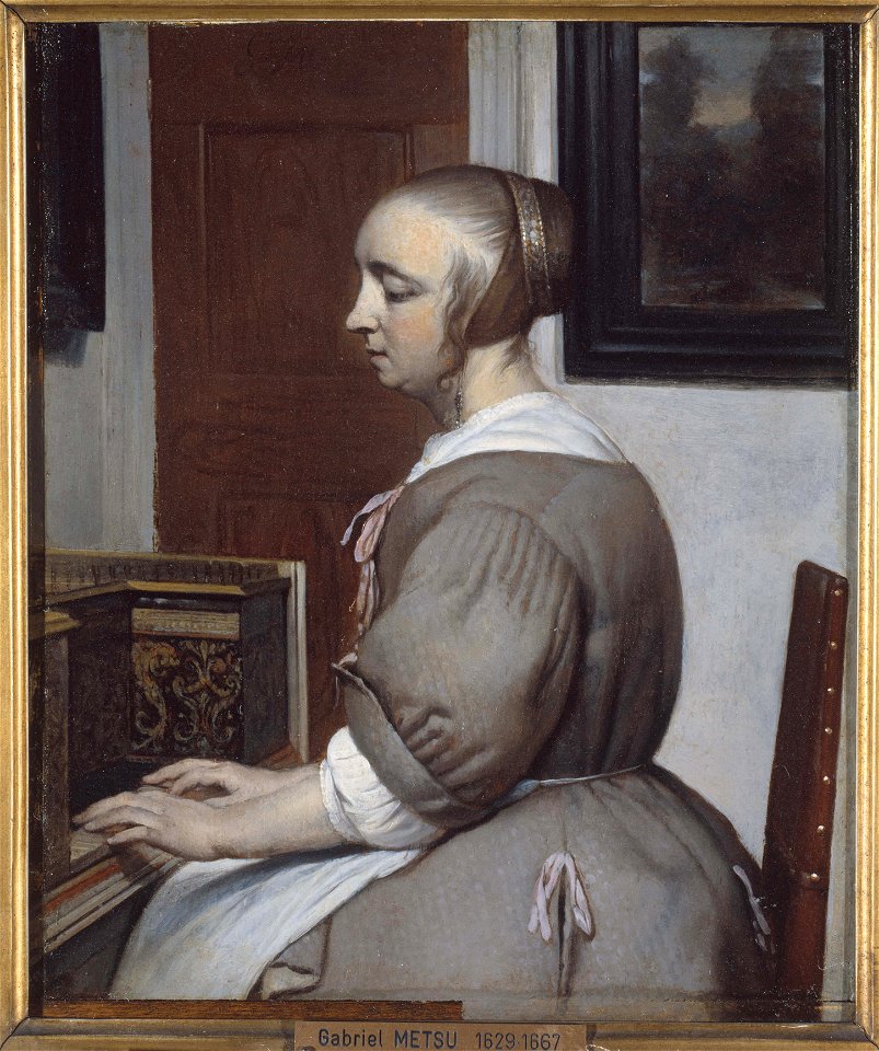 Gabriel Metsu - Femme au virginal
