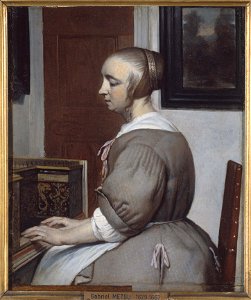 Gabriel Metsu - Femme au virginal