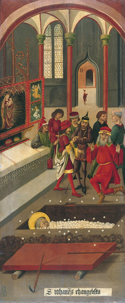 Gabriel Mälesskircher The Miracle of the Host at the Tomb of Saint John 1478