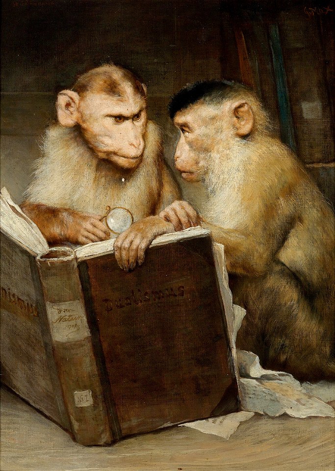 Gabriel von Max - Die Gelehrten (The Scholars)