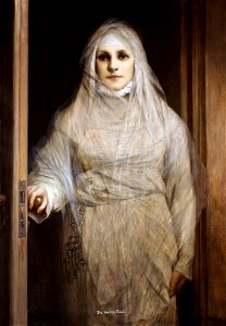 Gabriel von Max - Die weiße Frau, 1900