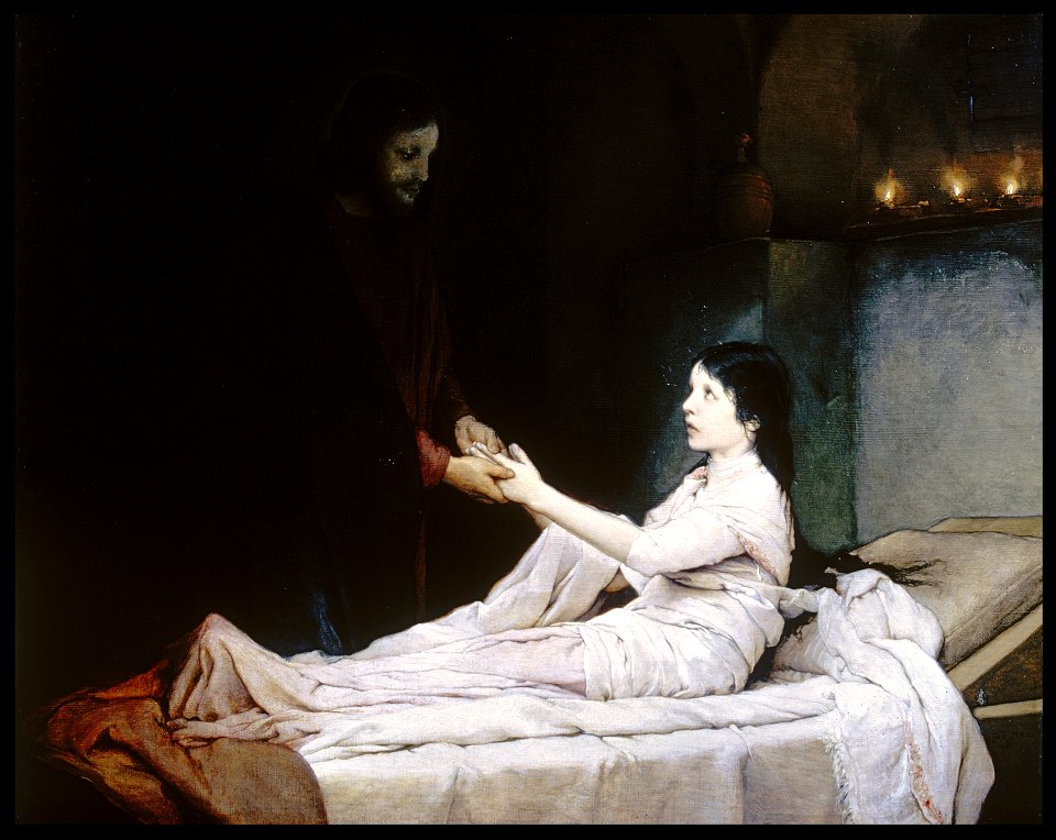 Gabriel Max - The Raising of the Daughter of Jairus - Walters 37170