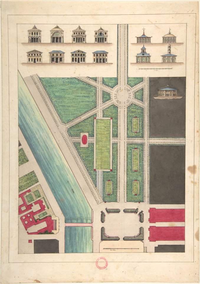 Gabriel Thouin, Jardin Public, Champs Elysées