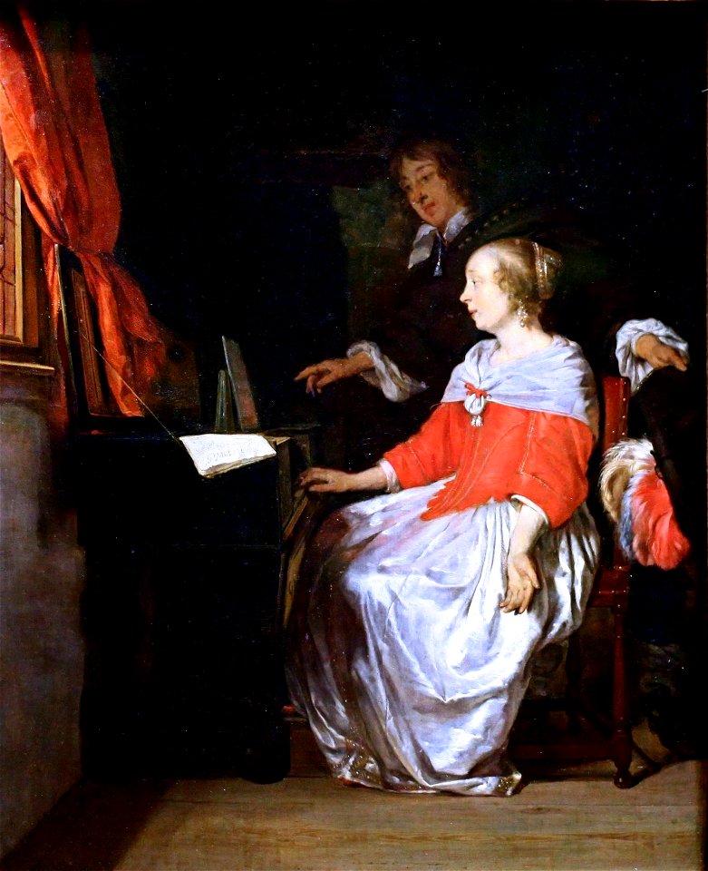 Gabriel Metsu - Virginal Player and Singer