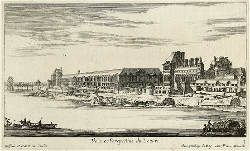 Gabriel Pérelle - View and Perspective of the Louvre - WGA17181