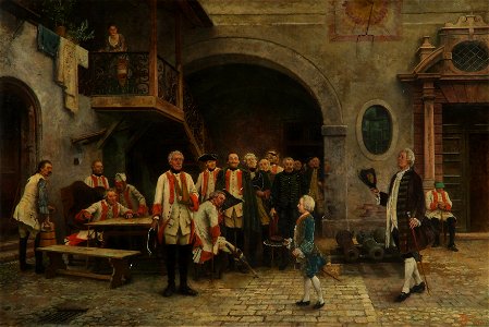Gabriel von Hackl - Kaiser Joseph II. als Knabe bei den Invaliden in Wien - 2470 - Kunsthistorisches Museum