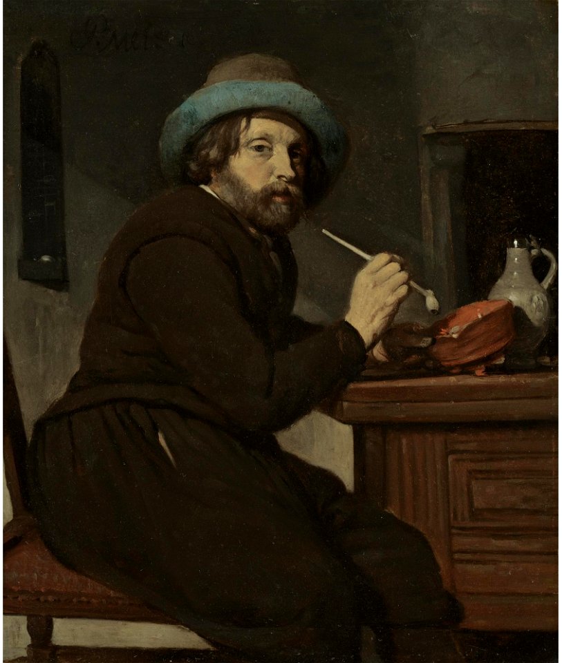 Gabriel Metsu - The Smoker L07033-8-lr-1