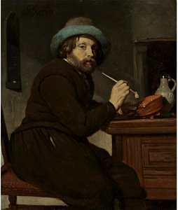 Gabriel Metsu - The Smoker L07033-8-lr-1