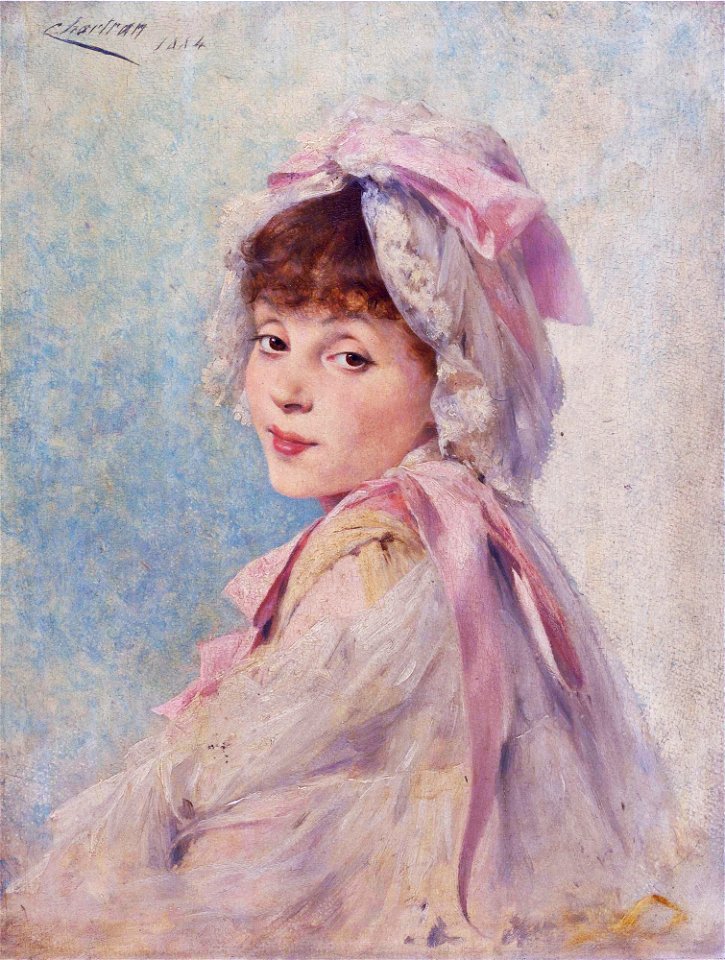 Gabrielle Réjane as a young actress, by Théobald Chartran