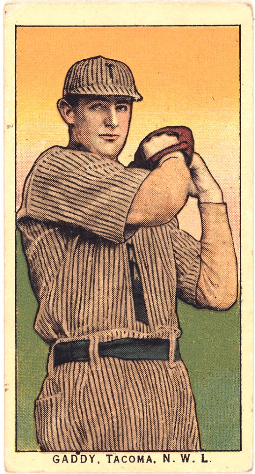 Gaddy, Tacoma Team, baseball card portrait LCCN2008676971