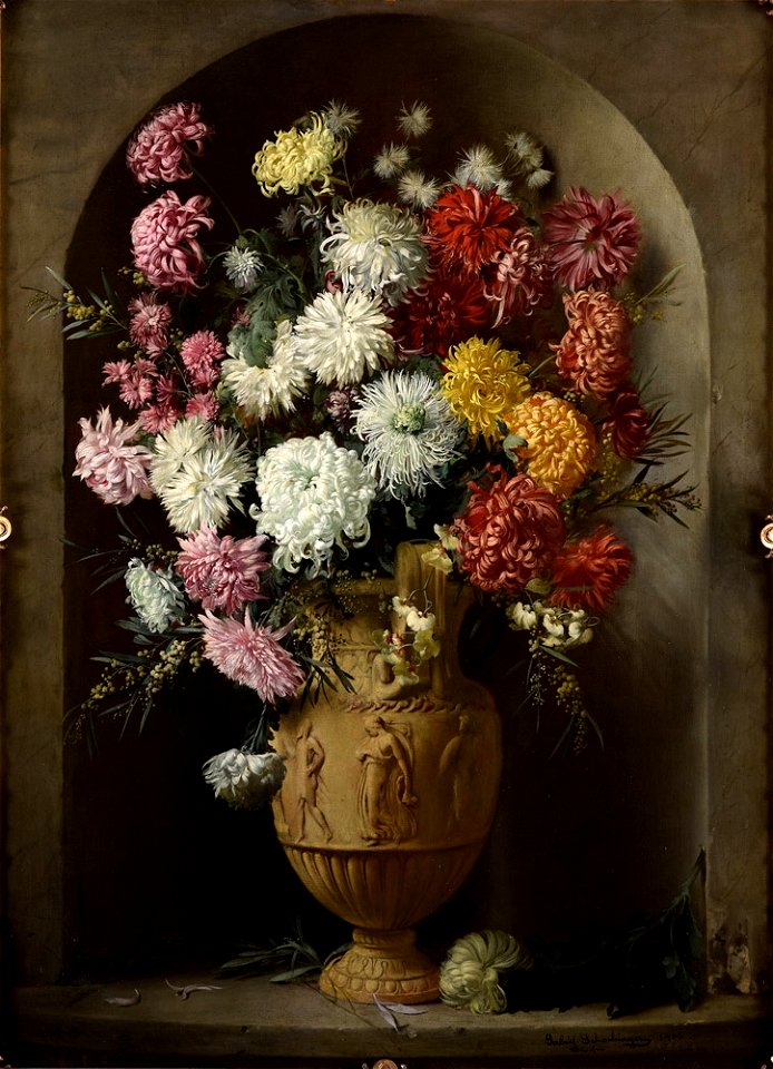 Gabriel Schachinger Blumenstilleben 1905
