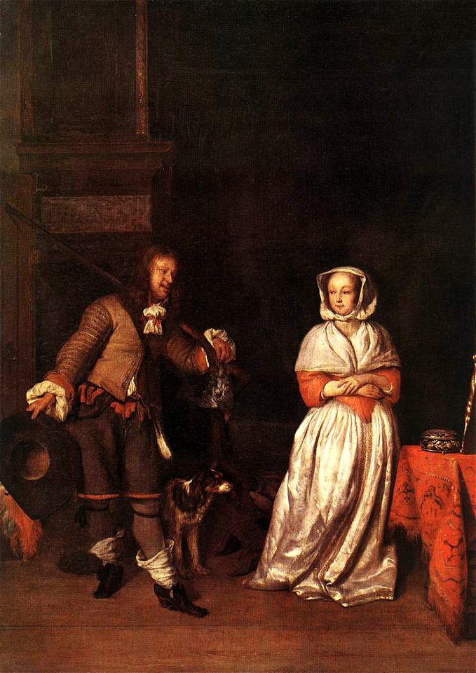 Gabriël Metsu - The Hunter and a Woman - WGA15081
