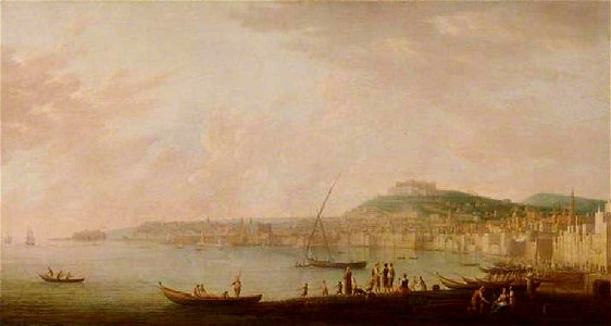 Gabriele Ricciardelli (d.1777) - View of the Bay of Naples from the West, with the Abbey of San Martino and Castel Sant'Elmo - 872536 - National Trust